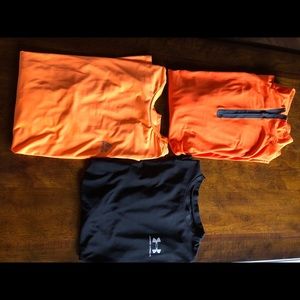 Three dry fit long sleeve shirts